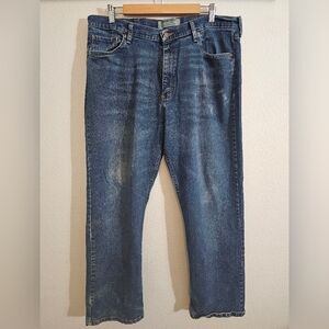 Wrangler Men's Straight Fit Blue Jeans